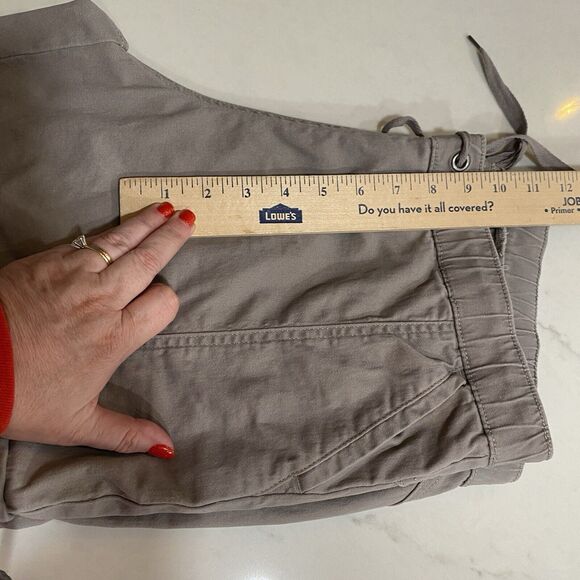 Rewash Cargo Pants Womens Xl Gray Elastic Waist Ankles Cotton Casual Cropped - Picture 7 of 9